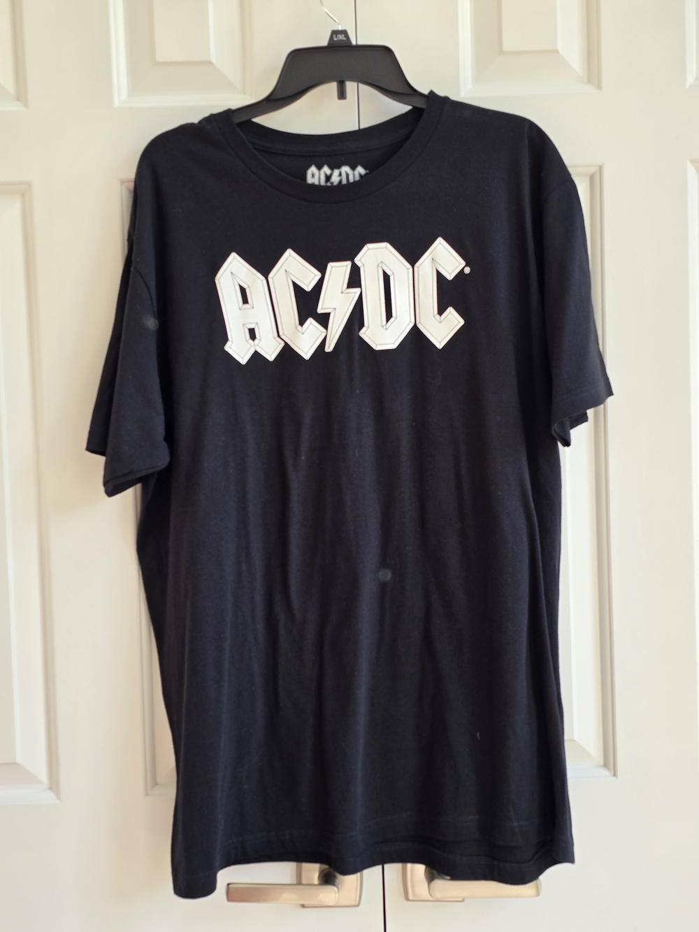 AC/DC Band Black T-Shirt with White Logo